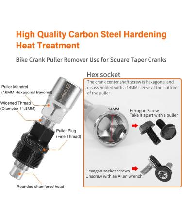 7-Piece Bike Tools Set with Multi Cassette Removal Tool, Chain Whip, Crank Puller, and Spanner - Portable Emergency Accessories Kit - Buy Online on SooperMarket.com