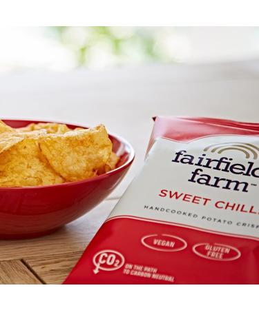 Fairfields Farm Crisps Sweet Chilli Hand Cooked Potato Crisps 40g | Pack of 10 - Buy Online on SooperMarket.com