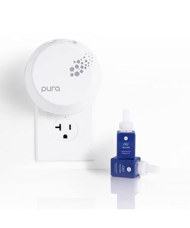 Capri Blue Pura Smart Home Plug-in Diffuser Kit: 1 App-Controlled Aromatherapy Diffuser + 2 Capri Blue Volcano Diffuser Pura Fragrance Refill Vials  Fragrance Diffusers for Home (0.34 oz)