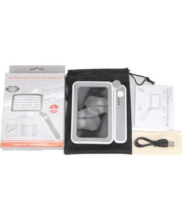4X Glass LED Illuminated Eye-Loupe Magnifier Handheld Lens for Coin Stamps Reading Rechargeable Lens - Buy Online on SooperMarket.com