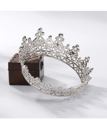S SNUOY Silver Crystal Queen Crown - Perfect for Wedding, Pageant & Prom - Buy Online on SooperMarket.com