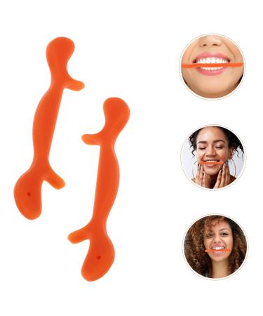 Angoily Facial Smile Maker Arm Sleeves - Face Trainer & Slim Mouth Exerciser | Enhance Your Smile & Beauty - 11.5X2.5cm Orange - Buy Online on SooperMarket.com