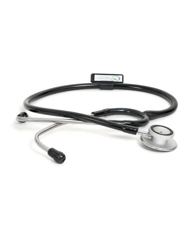 Stethoscope for Doctors and Nurses Lightweight Chest Piece with Flexible Latexfree Tube & Soft Sealing Ear Knobs Aluminium Silver Matt Finish
