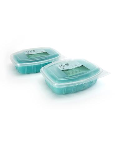 Aloe Vera Paraffin Wax Bath. Pack 2.600 ml (980g x 2) Selas. for Therapeutic and Aesthetic Treatment of Hands and feet.