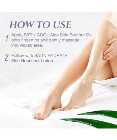 Buy SATIN SMOOTH Satin Cool Aloe Vera Skin Soother Gel - 4 fl oz 2-Pack | Soothing Skincare for All Skin Types - Buy Online on SooperMarket.com