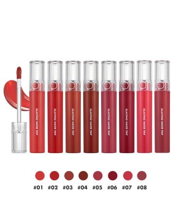 rom&nd Glasting Water Tint No.03 BRICK RIVER - Vivid Color & High Shine Lip Tint | Long-lasting & Moisturizing K-beauty Gloss for Natural Beauty - 4g/0.14oz - Buy Online on SooperMarket.com