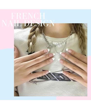 French Nail Stickers 960pcs | 20 Sheets Self-Adhesive French Manicure Tip Stickers - DIY Nail Art Accessory - Buy Online on SooperMarket.com