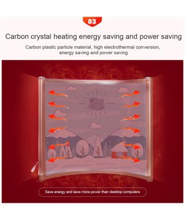 ZCBYBT Desk Heater - Fast Heating Arc Heater Graphene Carbon Crystal Leg & Foot Warmer Quiet Operation for Comfort - Buy Online on SooperMarket.com