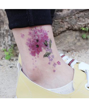 Oottati Waterproof Temporary Tattoo Stickers - Colorful Bubble Flower Peacock Unicorn Arrow Feather Pink Tree - 9 Sheets for Arm Shoulder Face - Buy Online on SooperMarket.com