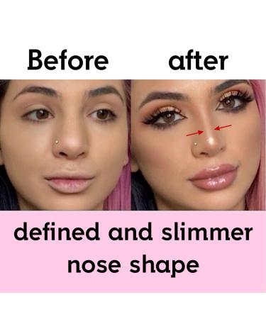 Contour Nose Brush - 2-in-1 U Shape Tool for Precision Sculpting & Defining - Ultra Precision Soft Dual-End Gold Brush for Perfect Nose Contouring - Buy Online on SooperMarket.com