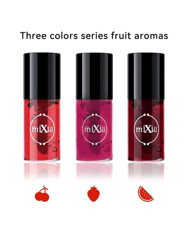 3 Colors Lip Stain Tint Set - Hydrating Mini Liquid Lipsticks & Cheek Tints - Long-Lasting Korean Lip Gloss - High Pigment & Waterproof Formula - Buy Online on SooperMarket.com
