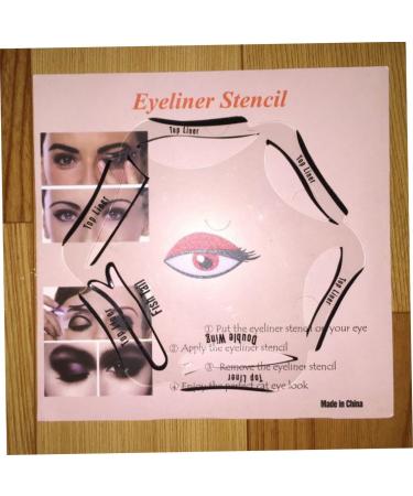 1PC Eyeliner Stencil 6 in 1 Eyeline Guide Template Eyeliner Stamp Eye Makeup Template Cat Liner Makeup Tool for Eyes - Buy Online on SooperMarket.com