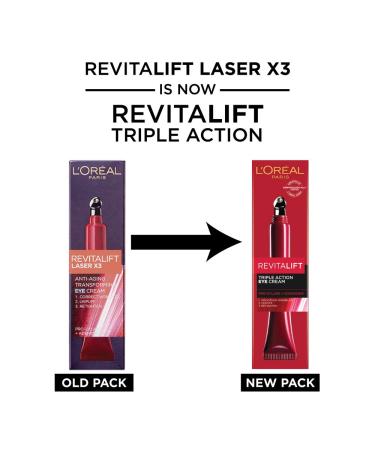 L'Oreal Paris Revitalift Triple Action Eye Cream 15ml - Targeted Eye Treatment - Buy Online on SooperMarket.com