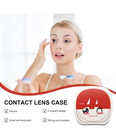 Awakentti Cute Moon & Stars Contact Lens Container Set - Portable with Tweezers Mirror Solution & More - Buy Online on SooperMarket.com