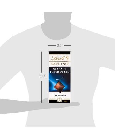 Lindt EXCELLENCE Sea Salt Dark Chocolate Bar 100 Grams - Buy Online on SooperMarket.com