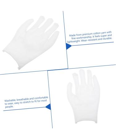OSALADI 12pairs Gloves Paraffin Bath Mittens Christmas Santa Costume Santa Cosplay Costume Wax Bath Liners Paraffin Wax Liners Advanced Work Cotton Yarn White Labor Protection Cotton - Buy Online on SooperMarket.com
