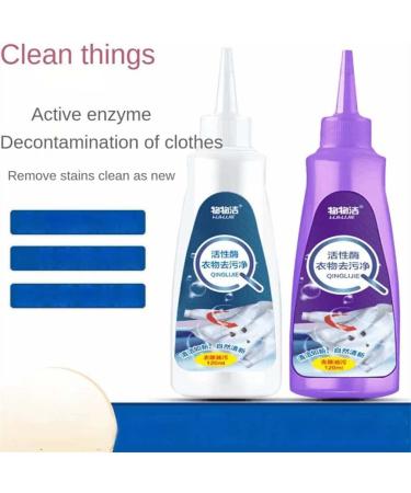 Active Enzyme Clothing Stain Remover Fabric Stain Remover Stain Remover Enzyme-Based Stain Remover for Clothes Laundry Booster and Stain Remover All Purpose Stain Remover - Buy Online on SooperMarket.com