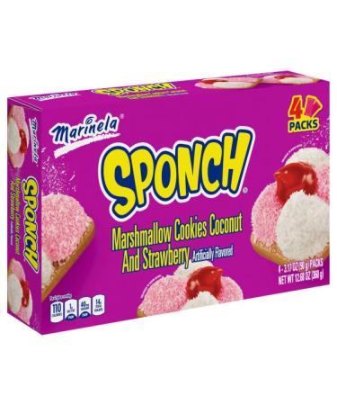 Marinela Sponch Marshmallow Cookies | 3 Pack | 12 Count - 8 Count (Pack of 3) - Buy Online on SooperMarket.com