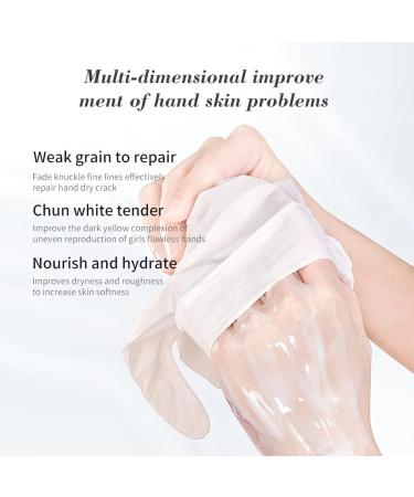 APPTI Hand Mask 5 Pairs - Repair Dry, Rough, Cracked Hands with Rose & Milk - Moisturizing Hand Mask for Women & Men - Buy Online on SooperMarket.com
