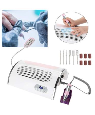 Salmue 3 in 1 Nail Dryer Vacuum Cleaner & Manicure Tool Set - UV Lamp, Dust Extraction, LED Light - Ideal for Gel Nails - Buy Online on SooperMarket.com