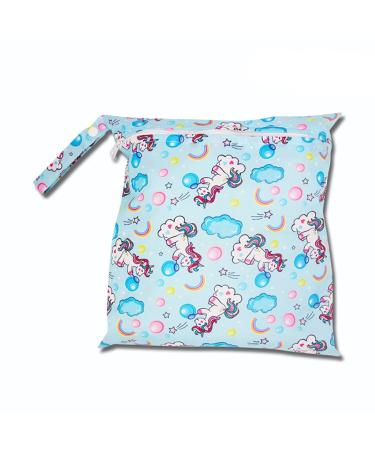 Egurs Wetbag Waterproof Reusable Diaper Bag Nappy Bag Horse M 30 * 28cm M 30*28cm Horse
