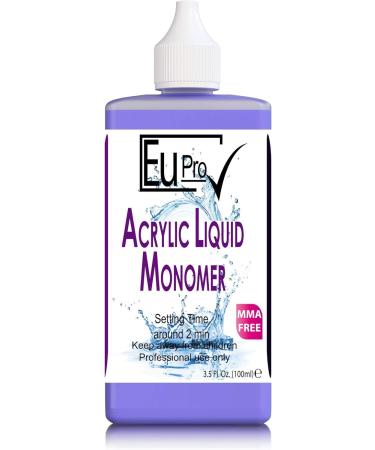 Standard Setting Acrylic Liquid Monomer salon Sculpting Nails need powder to work (100ml Flat)