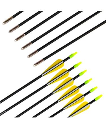 ANTSIR 28 inch Practice Arrows for Beginners - Safety Shaft Blunt Tip - A-Yellow White - Buy Online on SooperMarket.com