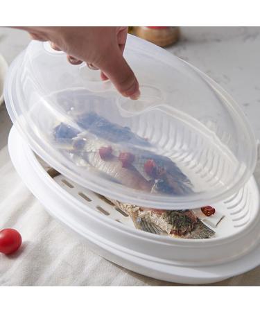 Cabilock 1pc Steamer Pasta Containers Dumpling Oven Rice Multifunction White Food Grade Pp Household Products 32.7x18.6cm - Buy Online on SooperMarket.com