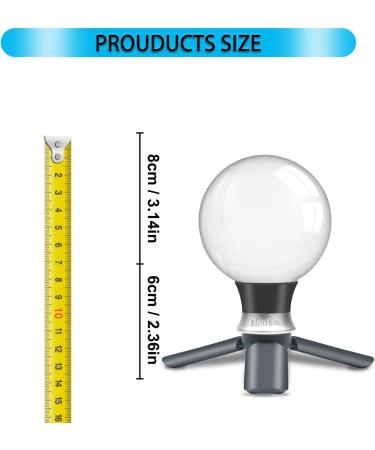 MerryNine 80mm K9 Crystal Photography Ball with Mini Tripod - Universal Camera Interface, Metal Base, Pouch - Perfect for Teaching Light Spectrum Physics and Art Decor - Buy Online on SooperMarket.com