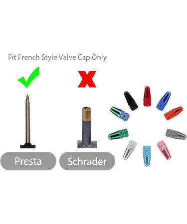 Senzeal 20PCS Multi-Color Aluminum Presta Valve Caps for Bike Tires - Dust Caps for Bicycle Air Valves - Buy Online on SooperMarket.com