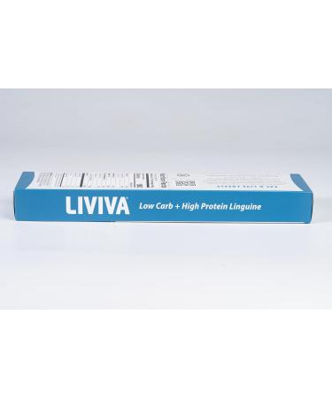 LIVIVA Low Carb High Protein KETO Linguine Pasta - 27g of Protein 8g Net Carbs Diabetic-Friendly - Made with Pea Protein Mulberry Leaf and Konjac (Pack of 2) Pack of 2 - Linguine 225g (Pack of 2) - Buy Online on SooperMarket.com