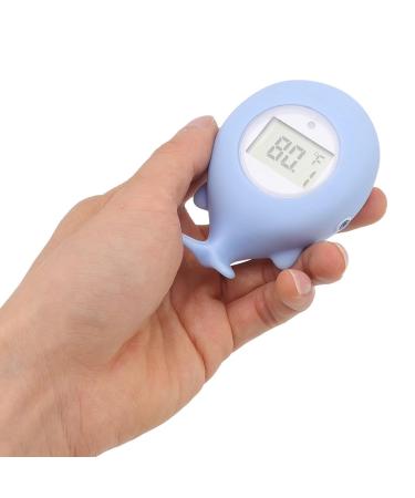 Whale Shaped Baby Thermometer - Infant Bath Safety Water Temperature Tester & Floating Toy with Intelligent Timing - Buy Online on SooperMarket.com