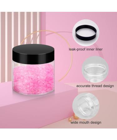 36 Pack BPA-Free 2oz Plastic Jars with Lids - Reusable Cosmetic Containers for Bath Salts and Beauty Products - Buy Online on SooperMarket.com