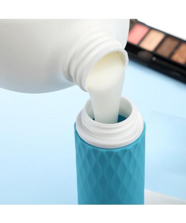 Gemice Travel Bottles for Toiletries CAA Approved 90ml Silicone Travel Bottles BPA Free Leak Proof Squeezable Travel Size Containers Travel Accessories for Shampoo Conditioner Lotion (4 Pack) Blue - Buy Online on SooperMarket.com