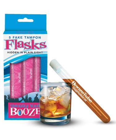 Smuggle Your Booze Tampon Flask 5 Fake Tampons