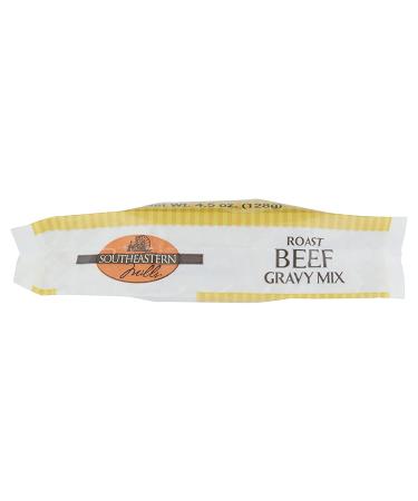Southeastern Mills Roast Beef Gravy Mix - Custom Blend of Spices & Seasonings - Makes 3 Cups - Just Add Water - 4.5oz (Pack of 4) - Buy Online on SooperMarket.com