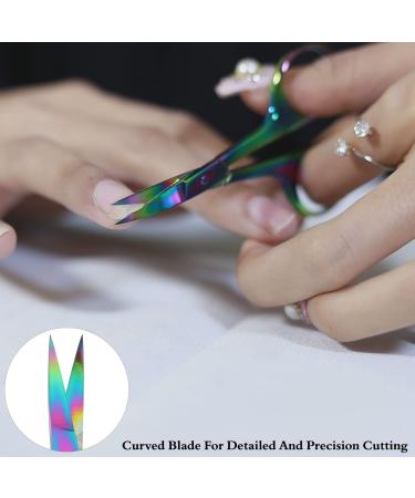 HARAMS Strong Curved Blades Nail Scissors for Beauty & Grooming - Multipurpose Manicure & Pedicure Tool for Cuticles, Toenails, Eyebrows, Eyelashes, Nose, Beard & Mustache Trimming - Buy Online on SooperMarket.com