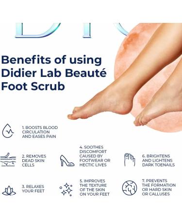 Didier Lab Beaut Premium Foot Scrub - Natural Ingredients for Exfoliation, Cleansing, and Moisturizing - 260g - Buy Online on SooperMarket.com