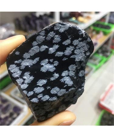 Natural Gemstone Snowflake Obsidian raw Crystals Stones for Decoration Stones kaixun 100g 30-50mm - Buy Online on SooperMarket.com