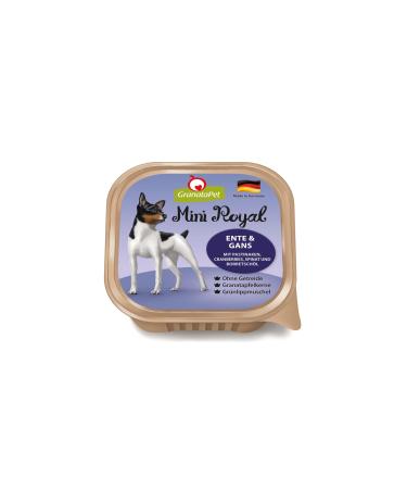 Granapet Mini Royal Duck & Gans wet food for dogs dog food without grain & without added sugar sole feed for adult dogs 11 x 150 g duck & goose 150 g (11 Pack)