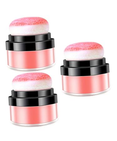 PLAFOPE 3pcs Oil Control Cushion Blush Blusa Matte Blush Korean Blush Cushion Makeup Blush Pink Rosy Plastic
