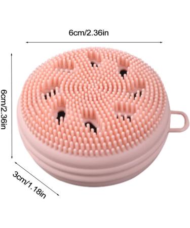 Silicone Face Massager Brush Super Soft Face Scrub Brush with Soft Bristles Smart Face Scrubber Exfoliator Manual Face Wash Scrub for Face Skincare Anti Agging Skin Cleanser Makeup Tool Pink - Buy Online on SooperMarket.com