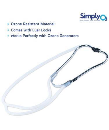 Ozone Stethoscope Accessory - Silicone Tube Soft Ear Plugs & Male Luer Lock for Enhanced Comfort | International Shipping Available - Buy Online on SooperMarket.com