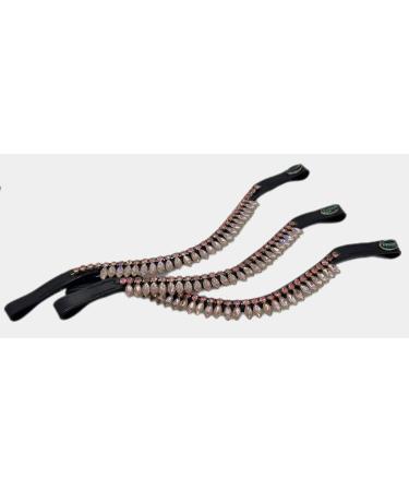 Buy Tyssons Breeches Drop Herring Strap Strass Drops Rosa Blue Leather Bridle for Minishetty Shetty VB WB X Full Thoroughbred - Pink & Black Glitzer - Buy Online on SooperMarket.com