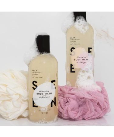 SEEN Fragrance-Free Body Wash 10oz - Non-Comedogenic & Non-Irritating - Dermatologist-Developed for Sensitive Skin - Eczema & Acne Safe - Buy Online on SooperMarket.com