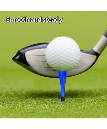 ENHUA Golf Plastic Tees 120 Pack - Unbreakable 3-1/4 Inch Long Blue Tees - Low Friction Bulk Tees - Mixcolor - Buy Online on SooperMarket.com