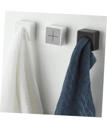 OSALADI 6pcs Towel Storage Plug Bath Towel Hook Metal Hangers Wall Hanger Kitchen Hook Nail Glue Rack - Buy Online on SooperMarket.com