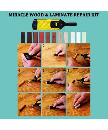 Miracle Hardwood & Laminate Floor Repair Kit | Fix Scratches Holes & Pressure Points for Furniture Wood Surfaces - International Shipping Available - Buy Online on SooperMarket.com