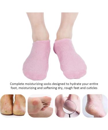 2 Pairs Silicone Moisturizing Socks Washable Reusable Moisturizing Socks Women Foot Spa Pedicure Socks Anti Slip Aloe Socks for Repairing Dry Cracked Feet (LIZEALUCKYuqwE28-12) LIZEALUCKY061rcokvb9-12 - Buy Online on SooperMarket.com