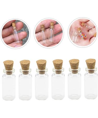 Zerodeko 200 Pcs Cork Bottle Glass Bottles with Cork Stoppers Transparent Glass Bottles Diy Wishing Bottle Jar Necklace Mini Wish Bottle Pendant Glass Bottle Small Drifting Bottle - Buy Online on SooperMarket.com
